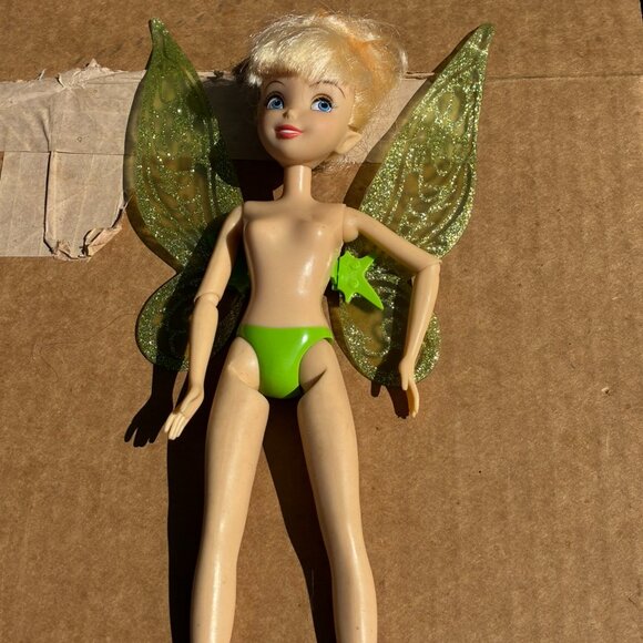 Disney Store Fairies Tinkerbell Wings Flutter Wings Fairies Doll - Picture 1 of 4